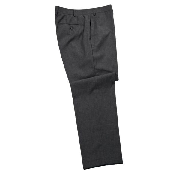Ralph Lauren Mens Gray Dress Pants 36x29 Wool Blend Stretch Flat Front Trousers - Picture 2 of 10